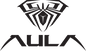Black logo with 'AULA' text on a white background