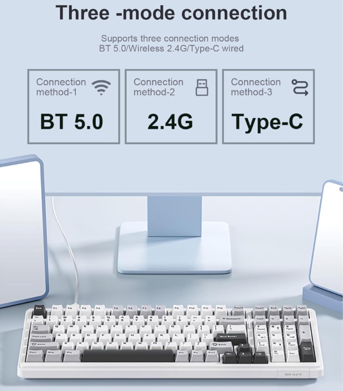 Mechanical keyboard with a focus on keycaps and design